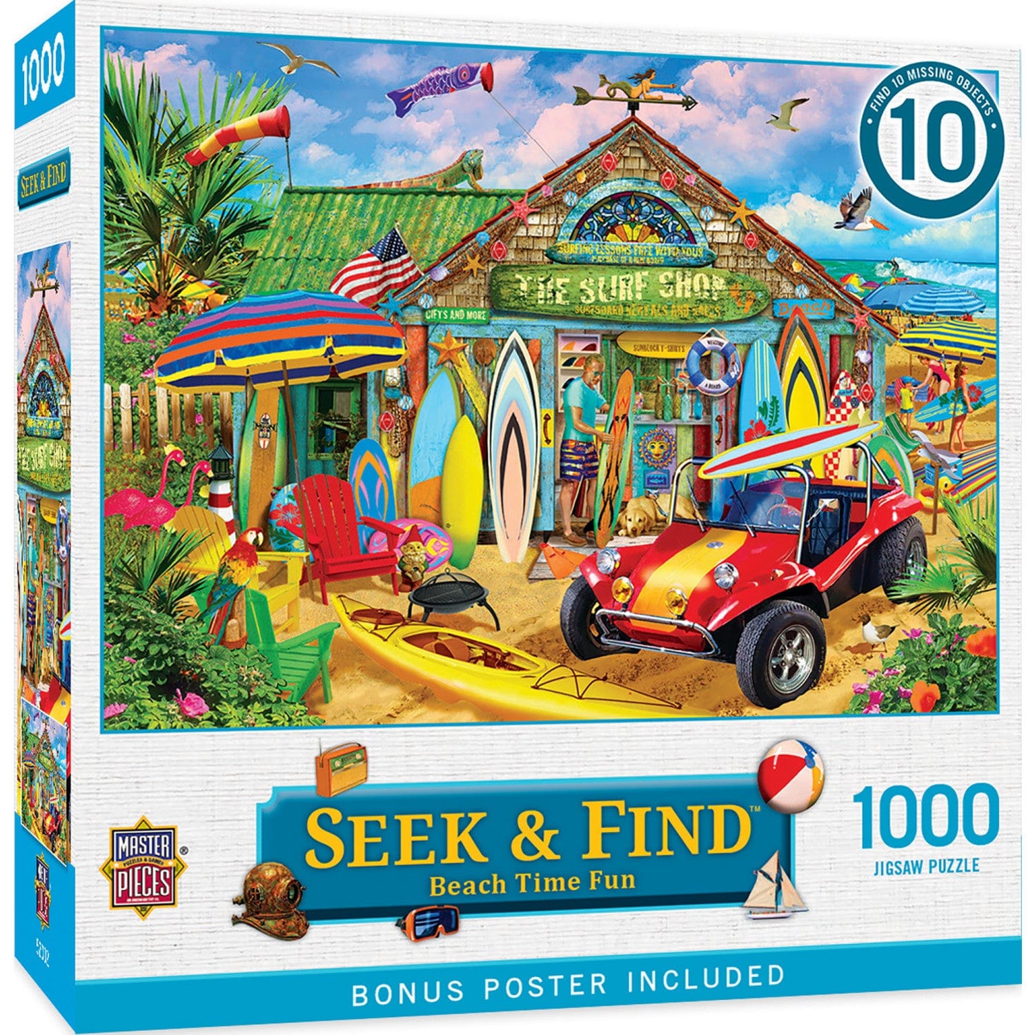 Seek & Find - Beach Time Fun 1000 Piece Jigsaw Puzzle