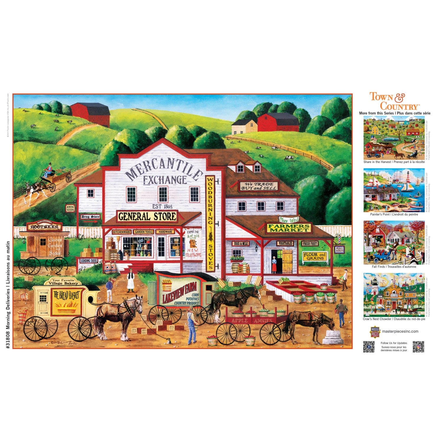 Town & Country - Morning Deliveries 300 Piece EZ Grip Jigsaw Puzzle