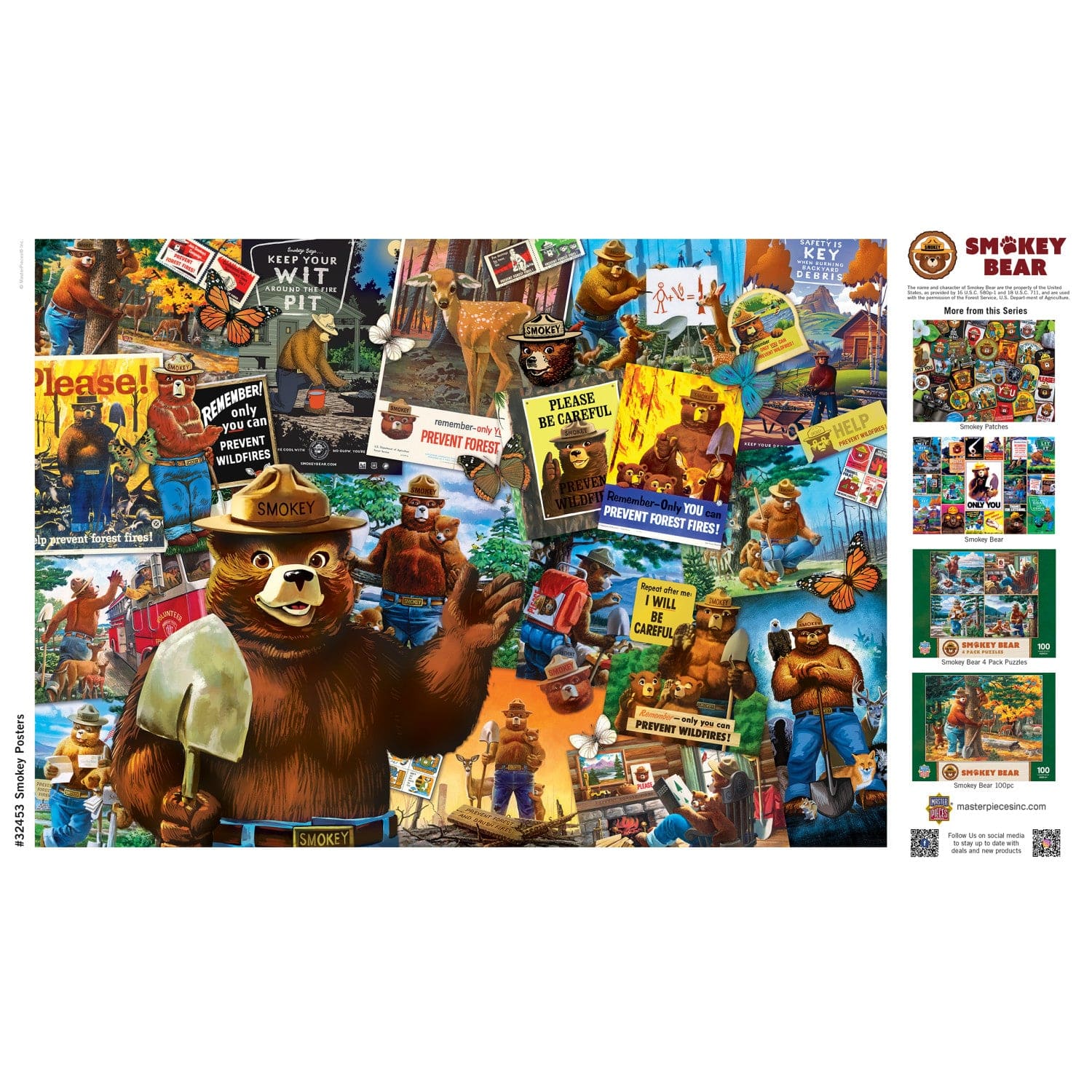 Smokey Bear Posters 500 Piece Puzzle