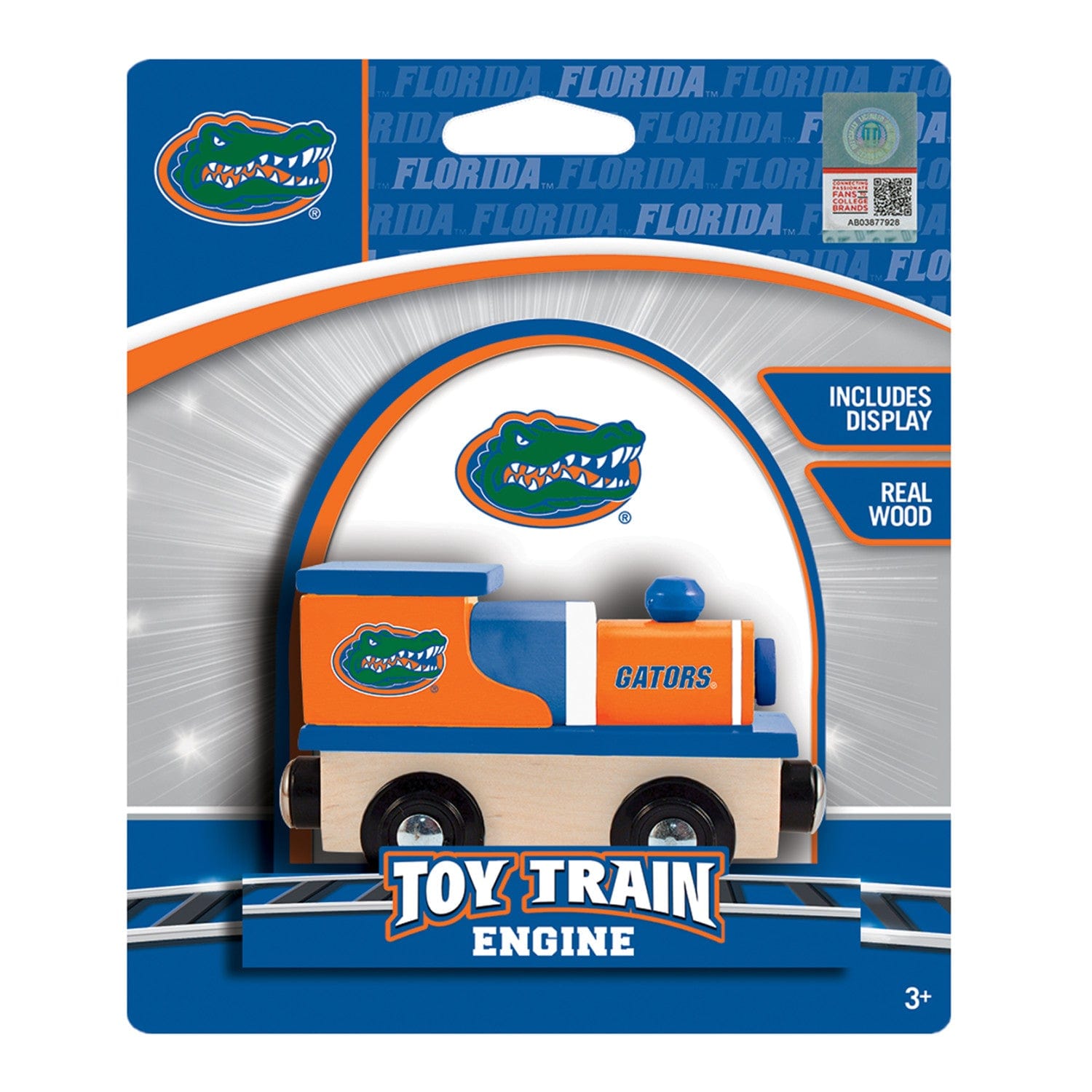 Florida Gators NCAA Wood Train Engine