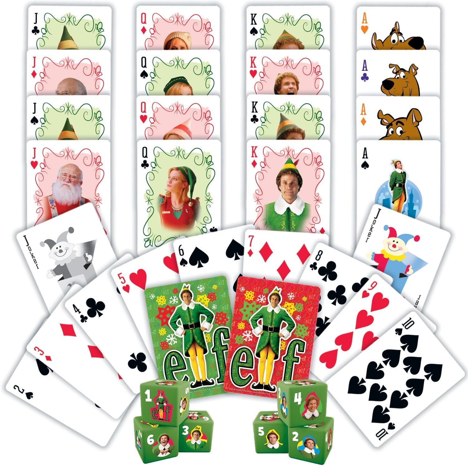 Elf 2-pack Playing Cards & Dice Set