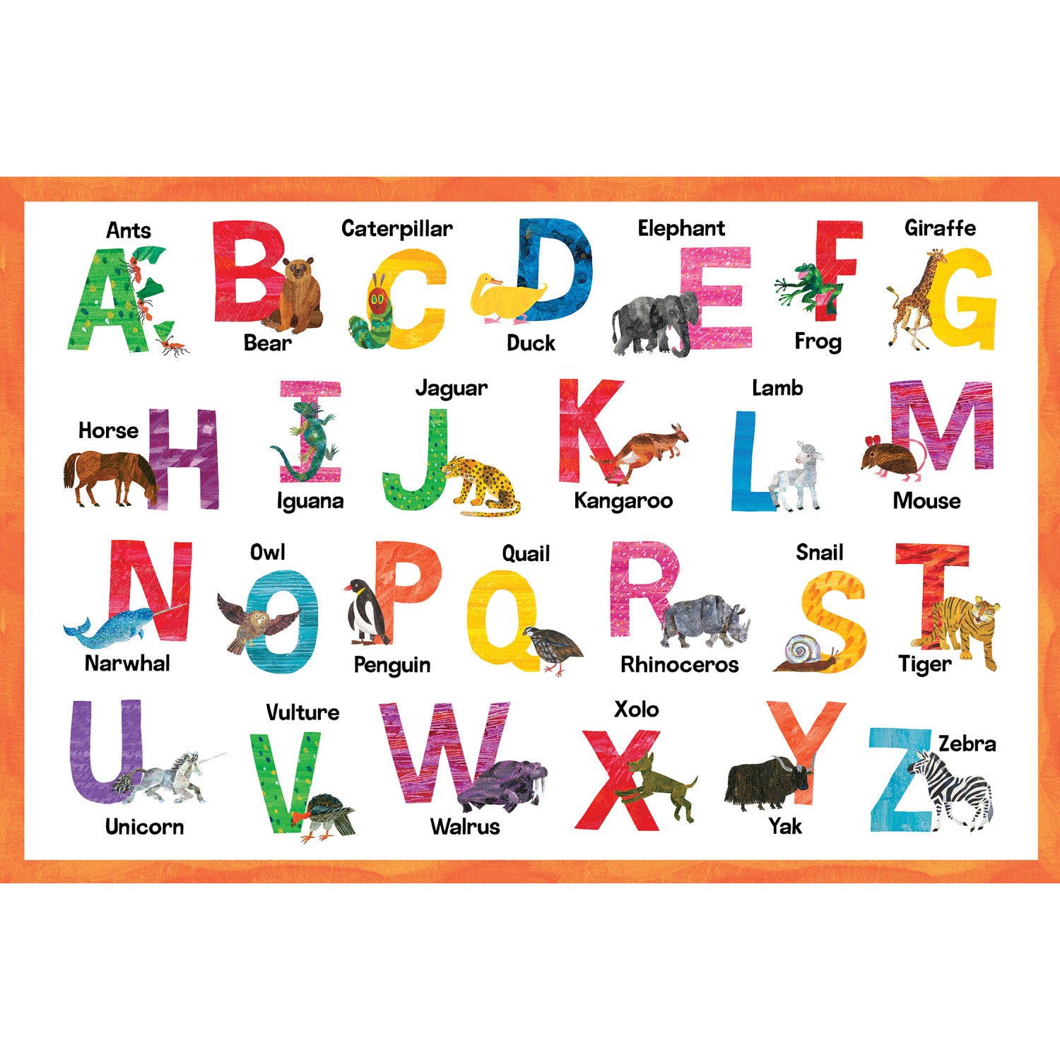 World of Eric Carle - Alphabet 48 Piece Floor Puzzle | Puzzles for