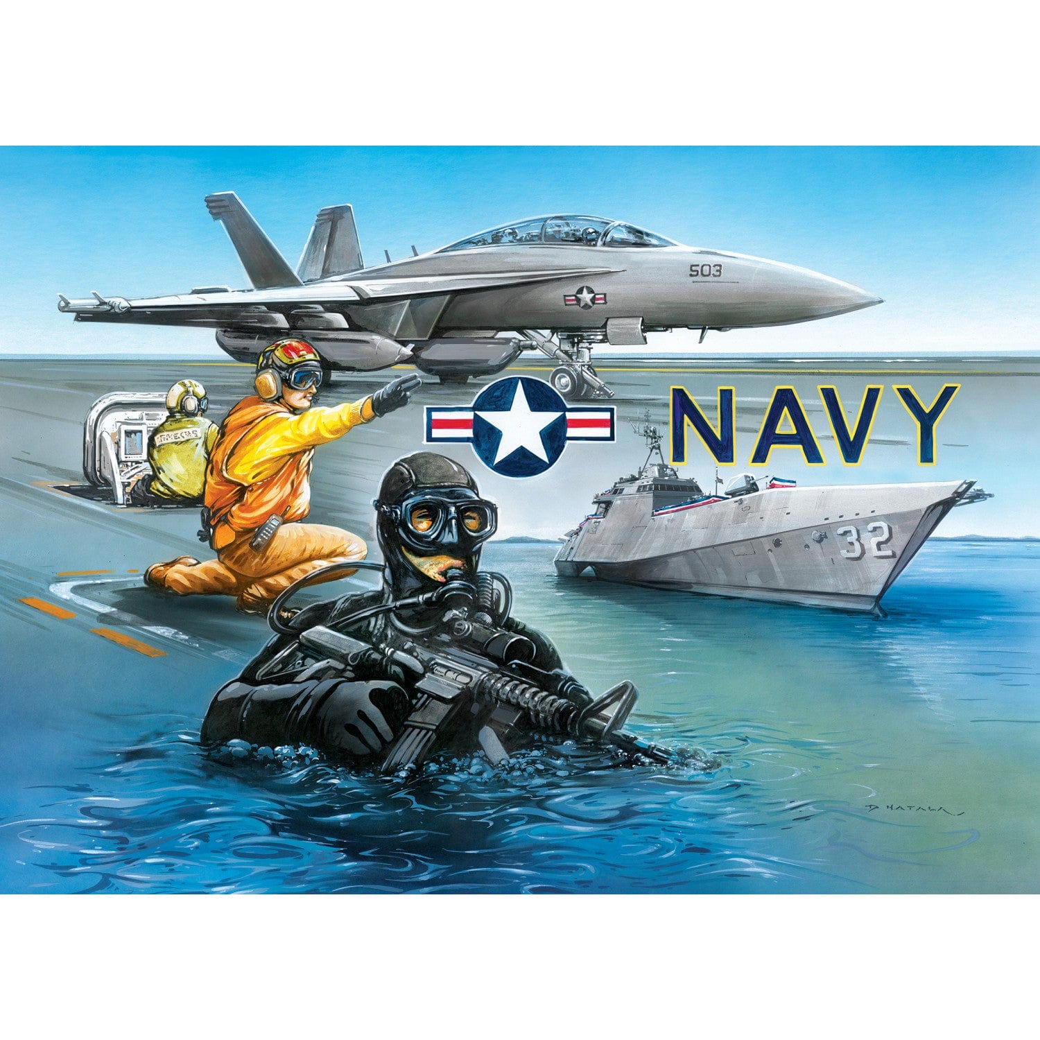 US Navy - By Sea & Sky 1000 Piece Puzzle