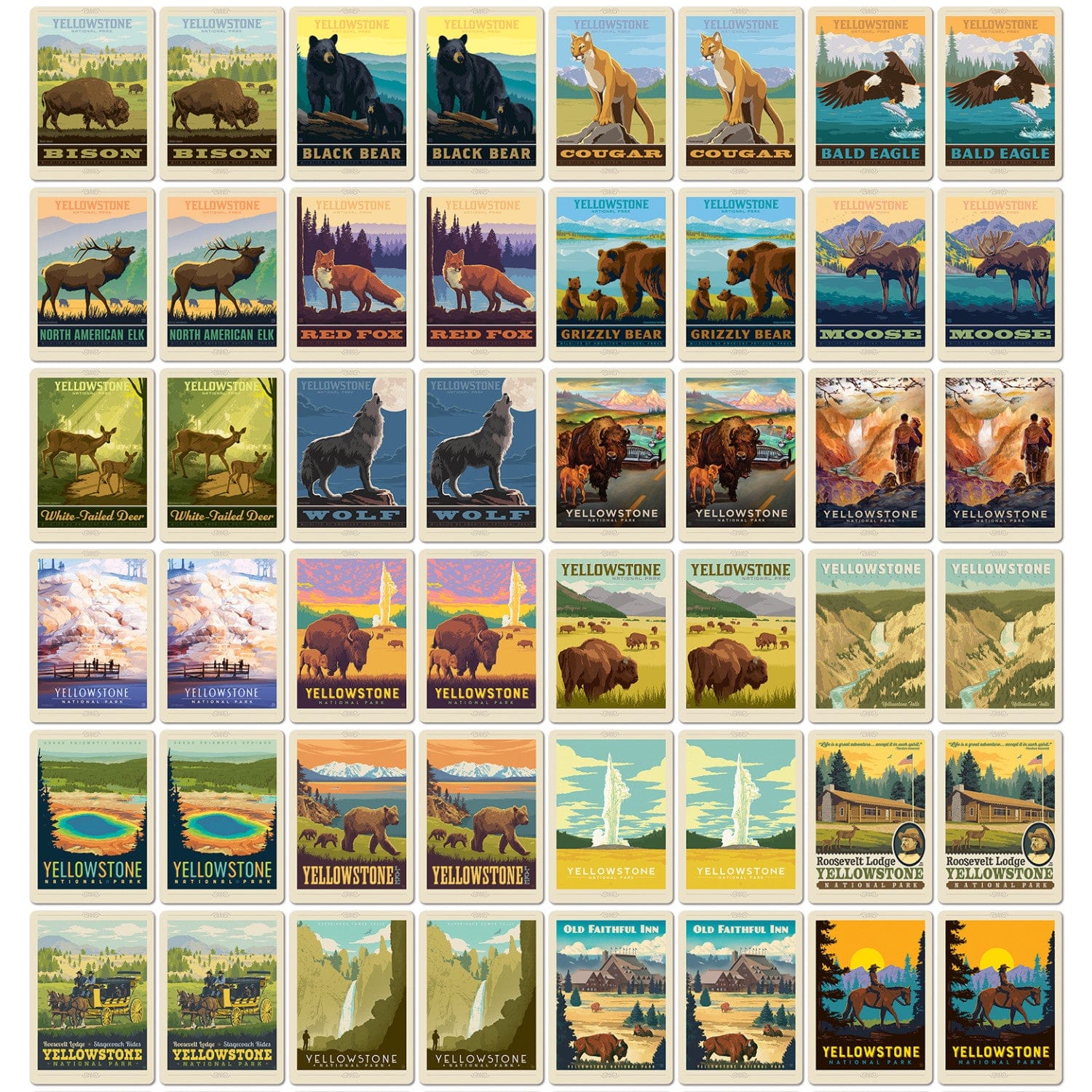 Yellowstone National Park Memory Game