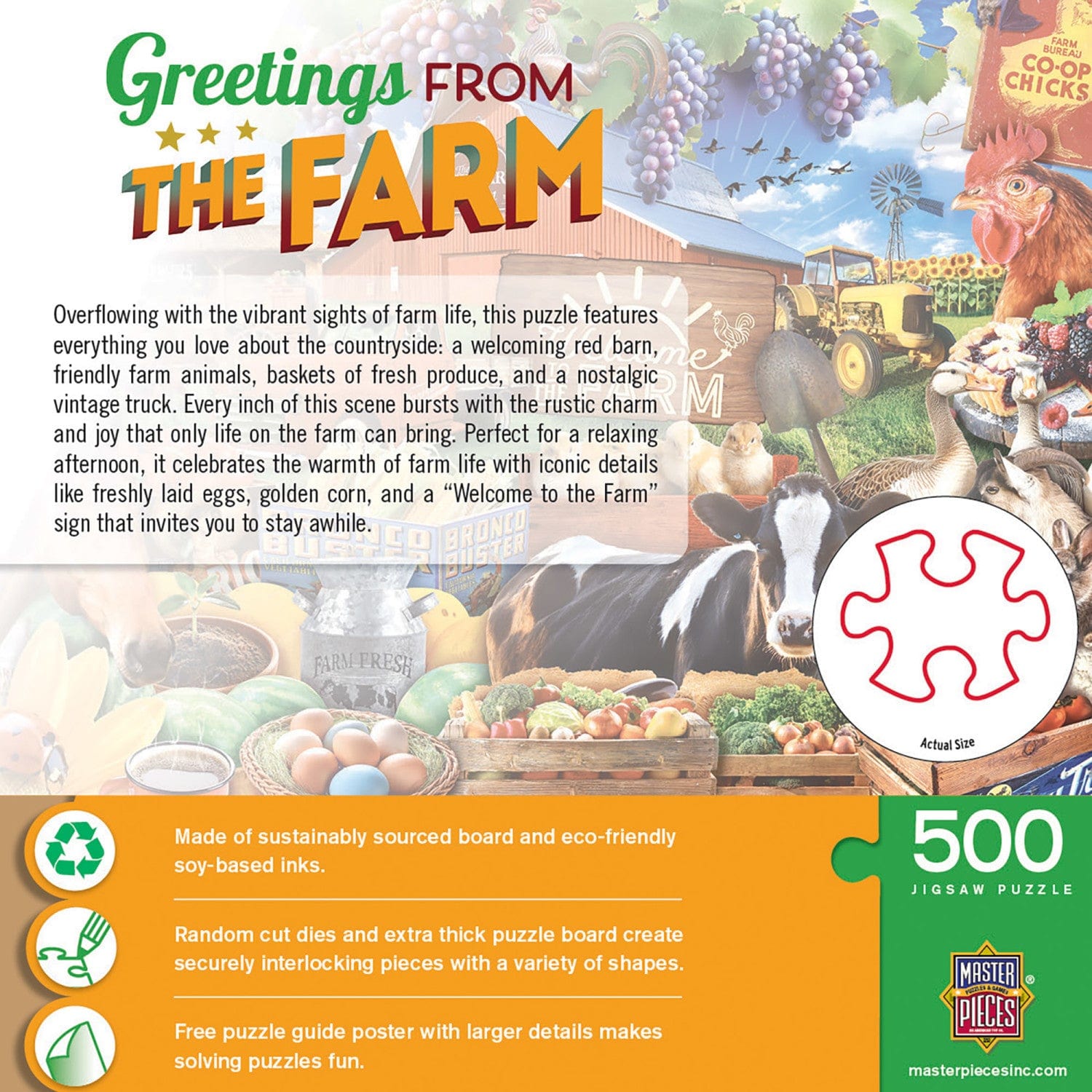 Greetings From - The Farm 500 Piece Puzzle