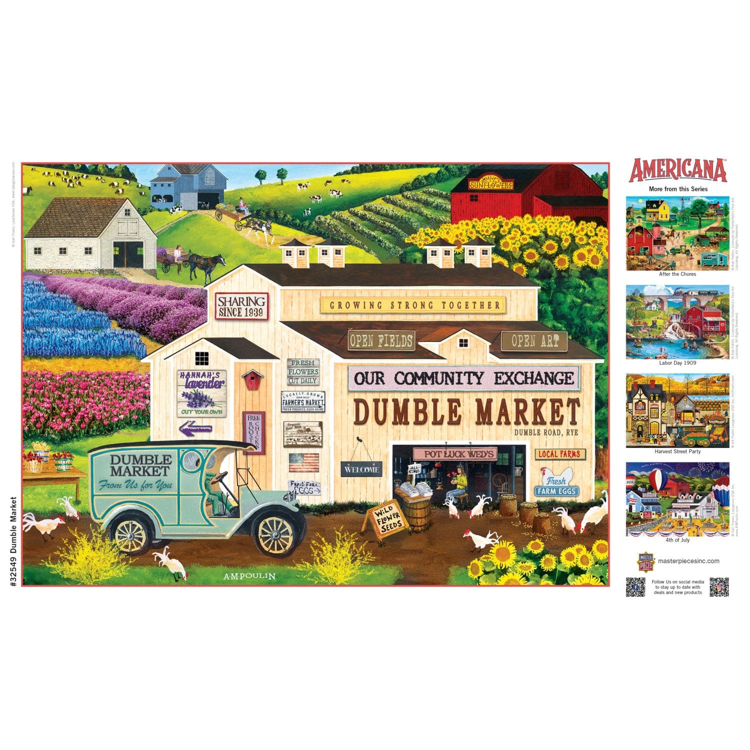 Americana - Dumble Market 500 Piece EZ Grip Jigsaw Puzzle