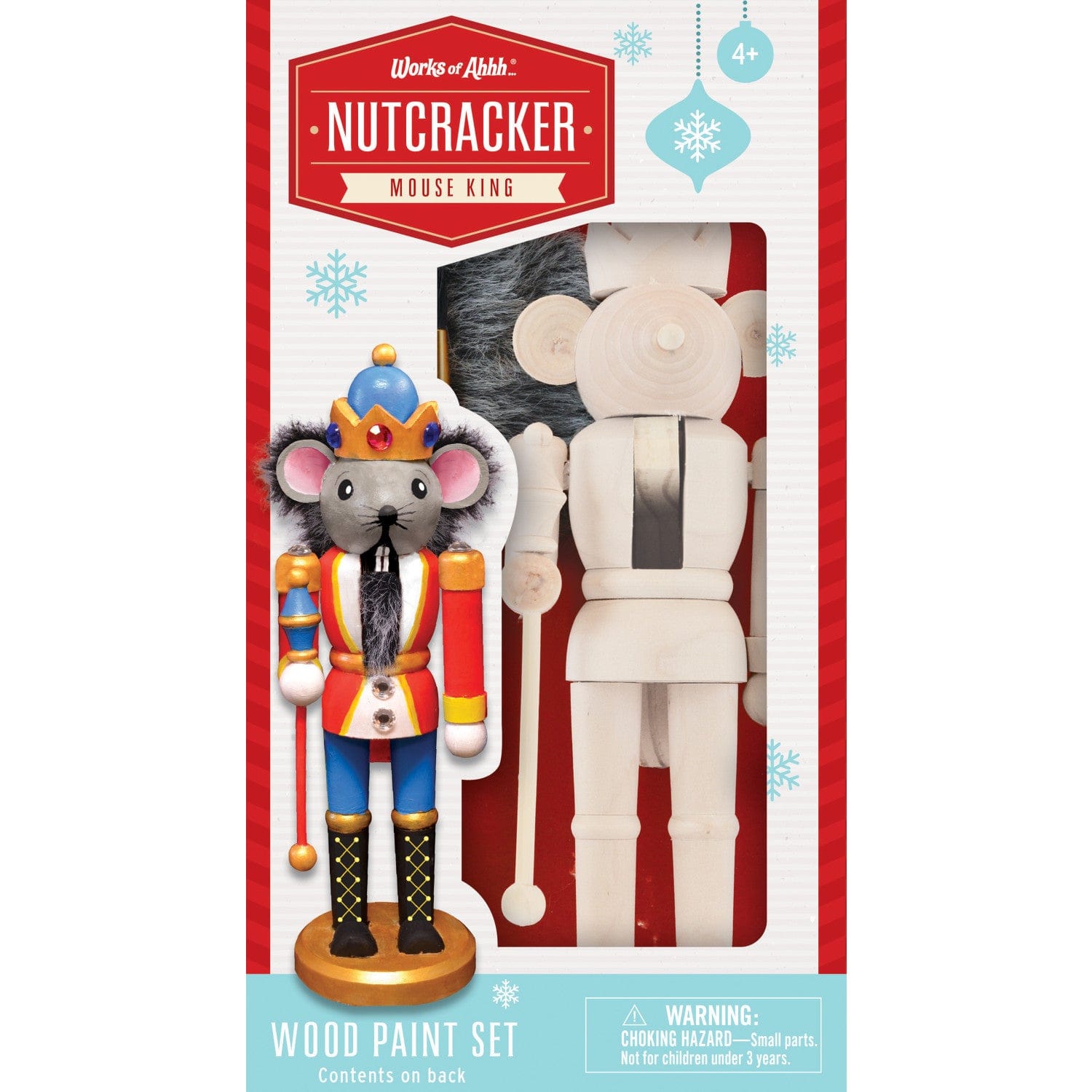 Holiday Craft Kit - Nutcracker Mouse King Wood Paint Kit