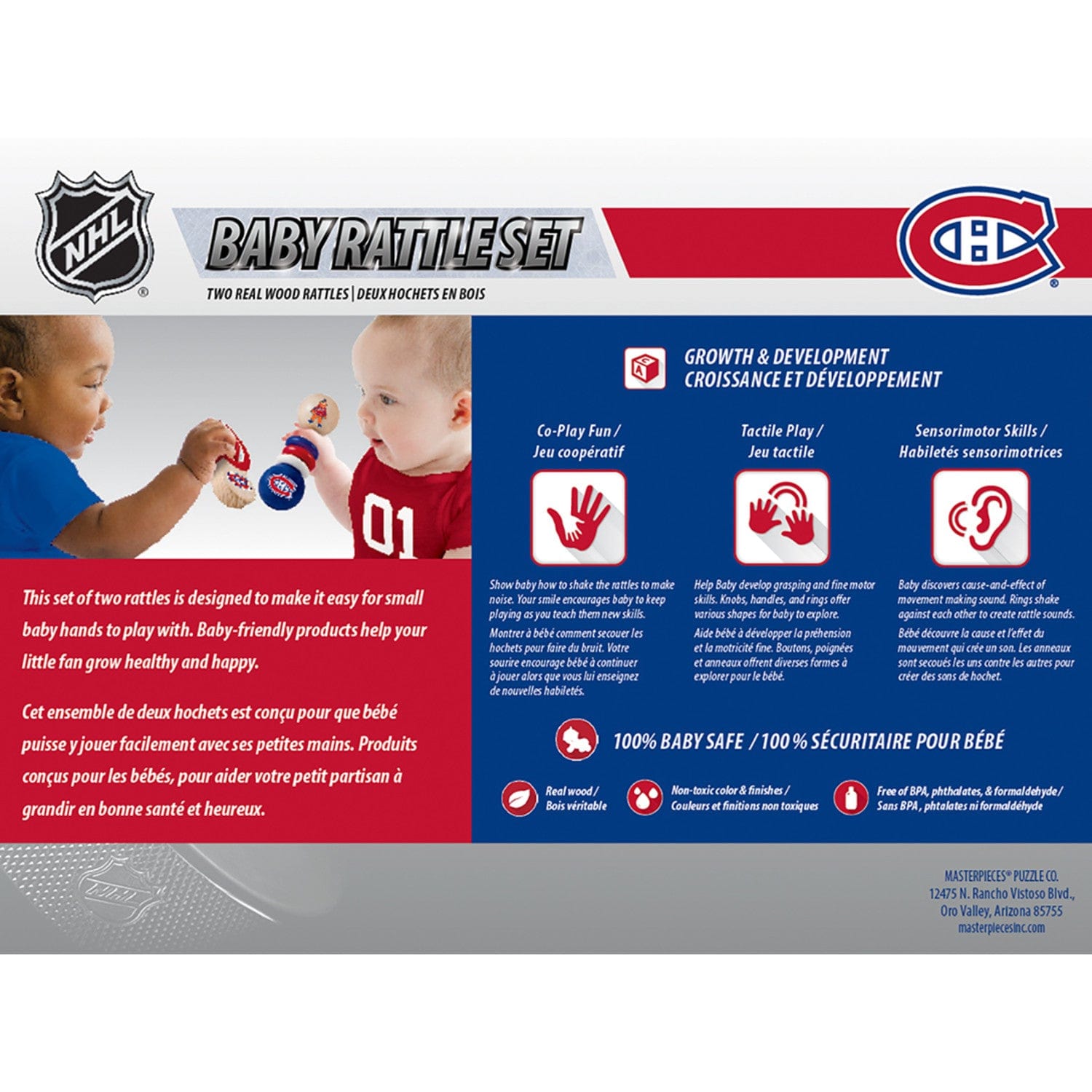 Montreal Canadiens - Baby Rattles 2-Pack