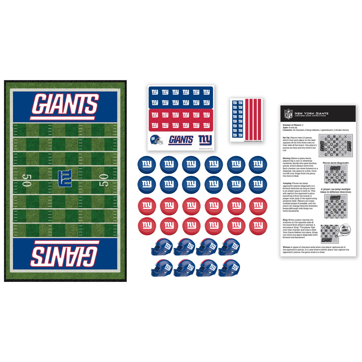 Masterpieces New York Giants Checkers